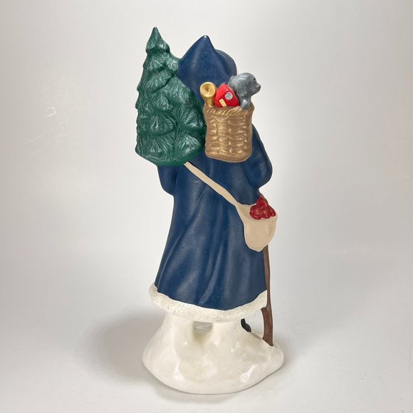 Vtg Old World Santa Claus Provincial Mold Hand Painted Ceramic Christmas 90s - Picture 4 of 15